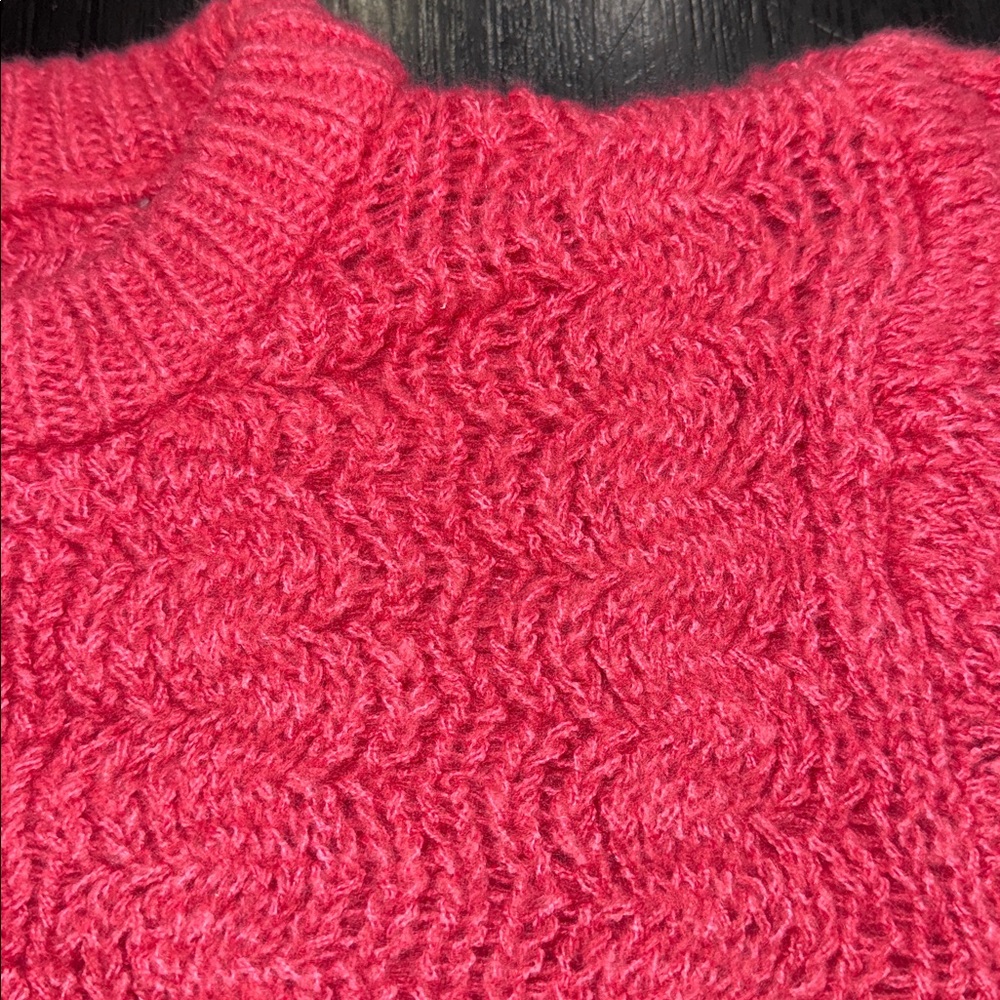 kimchi blue long sleeve sweater rosette covered snaps size small - Picture 5 of 7